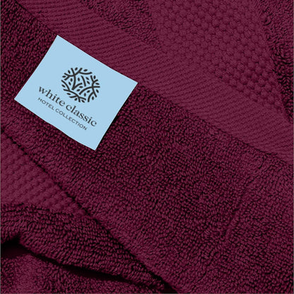 Asciugamano in cotone di lusso classico bianco 16x30 - Set di 6