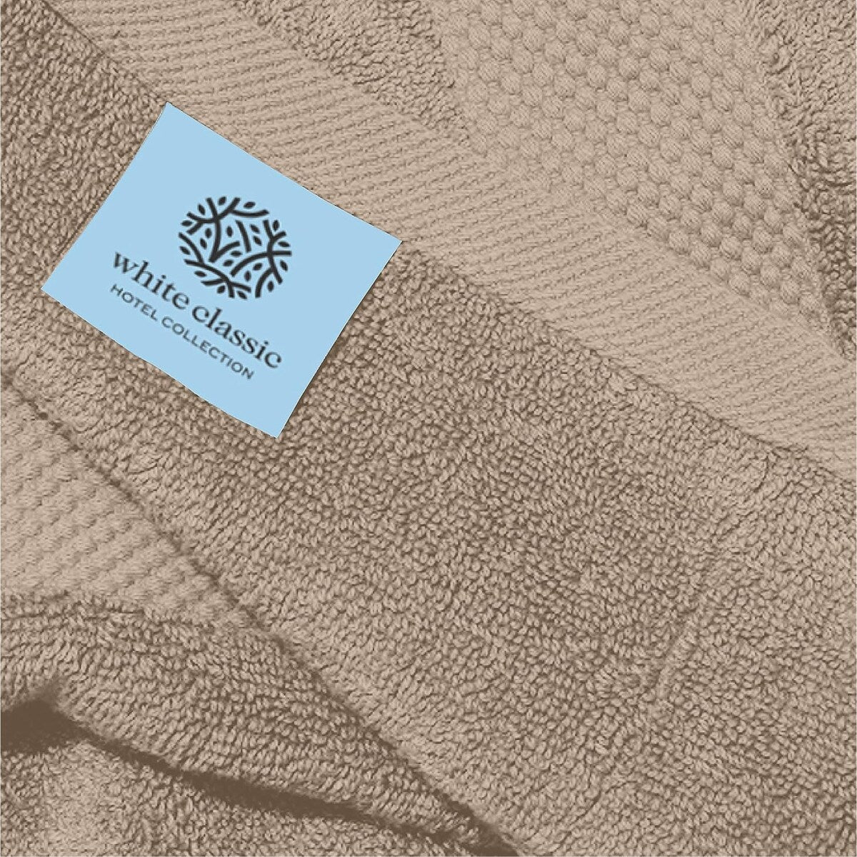 Asciugamano in cotone di lusso classico bianco 16x30 - Set di 6