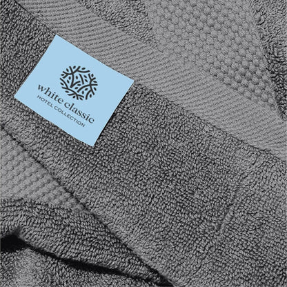 Asciugamano in cotone di lusso classico bianco 16x30 - Set di 6