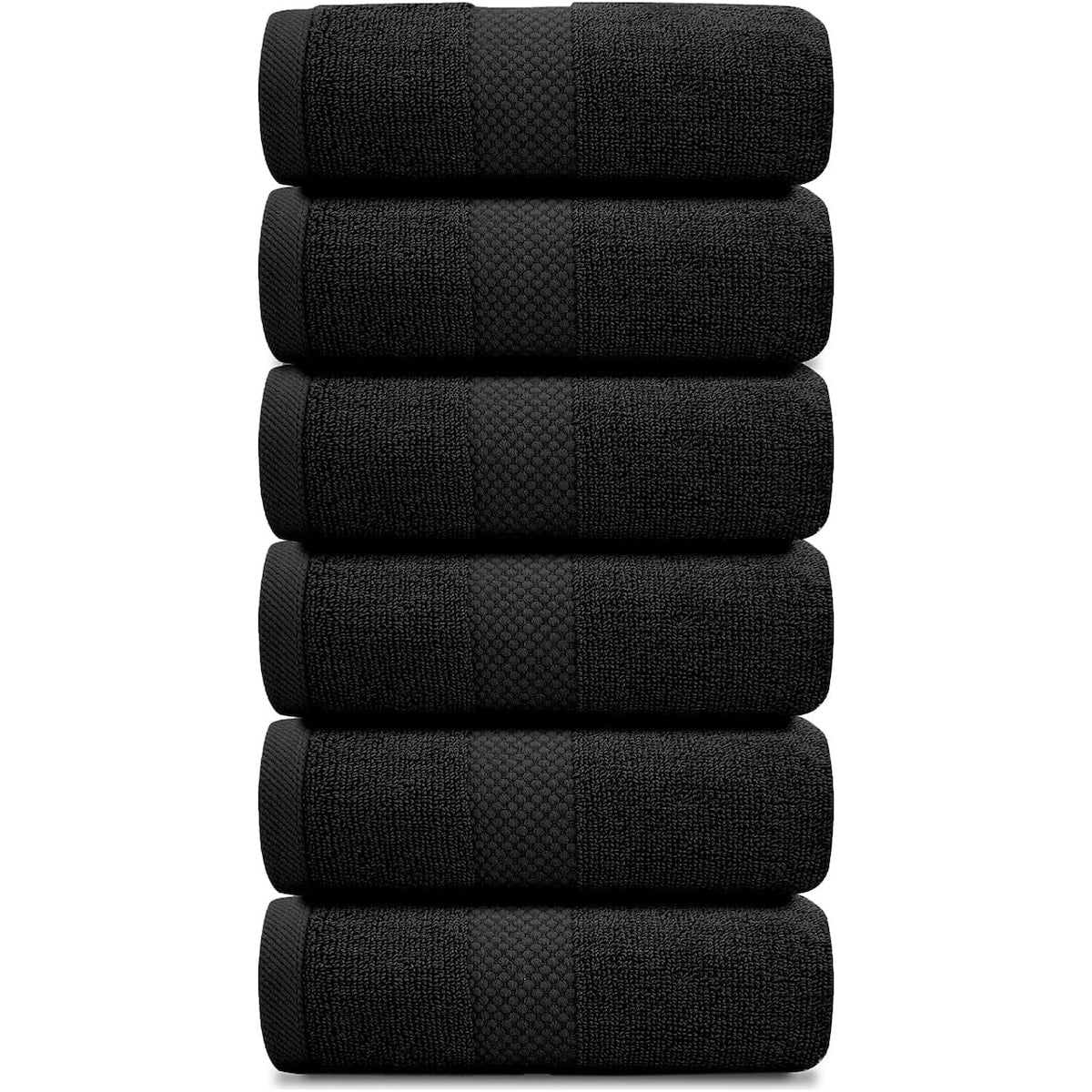 Asciugamano in cotone di lusso classico bianco 16x30 - Set di 6