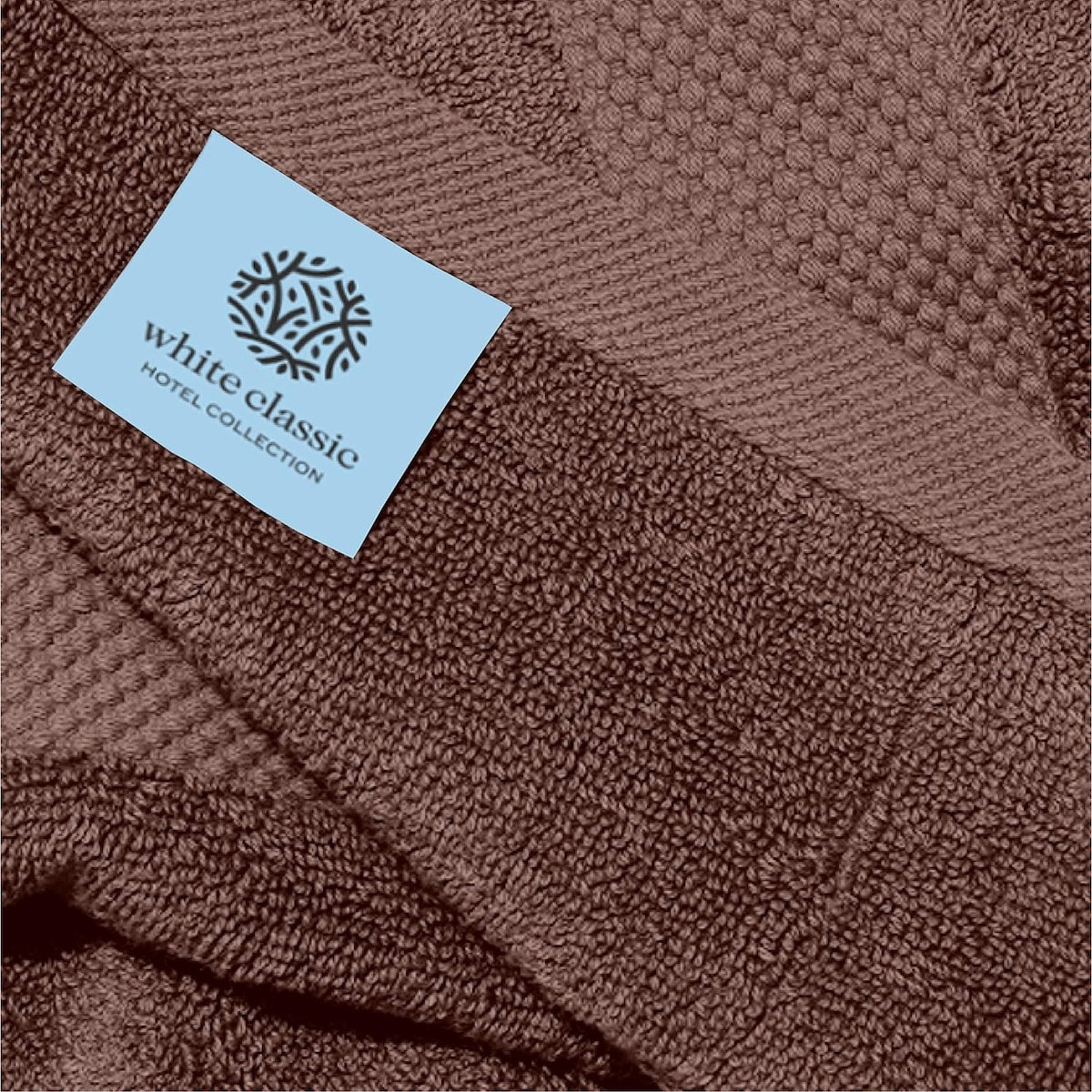 Asciugamano in cotone di lusso classico bianco 16x30 - Set di 6