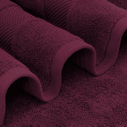 Asciugamano da bagno oversize in cotone di lusso classico bianco 35x70 - Set di 2