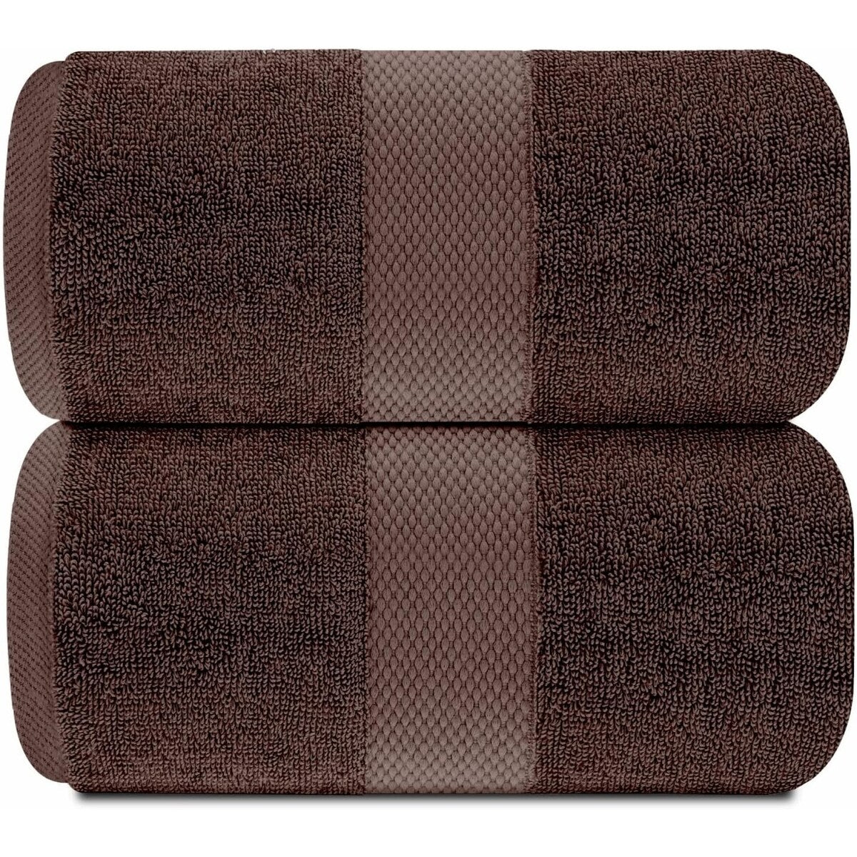 Asciugamano da bagno oversize in cotone di lusso classico bianco 35x70 - Set di 2