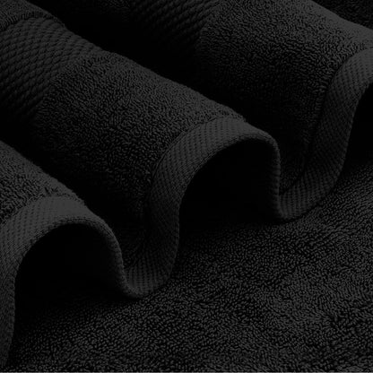 Asciugamano da bagno oversize in cotone di lusso classico bianco 35x70 - Set di 2