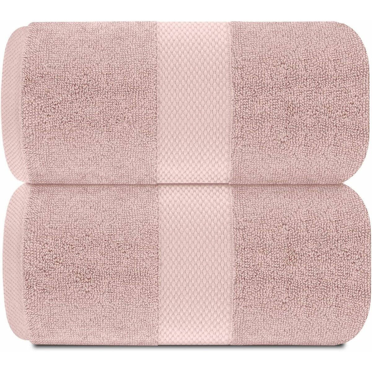 Asciugamano da bagno oversize in cotone di lusso classico bianco 35x70 - Set di 2