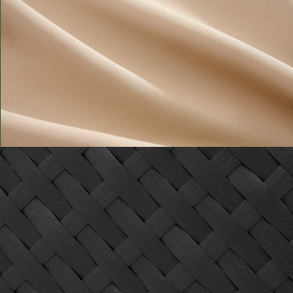 Set di divani componibili in vimini e rattan per patio