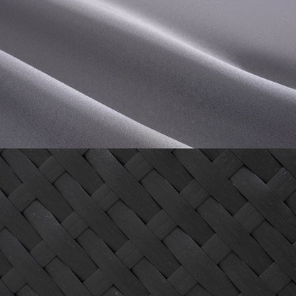 Set di divani componibili in vimini e rattan per patio