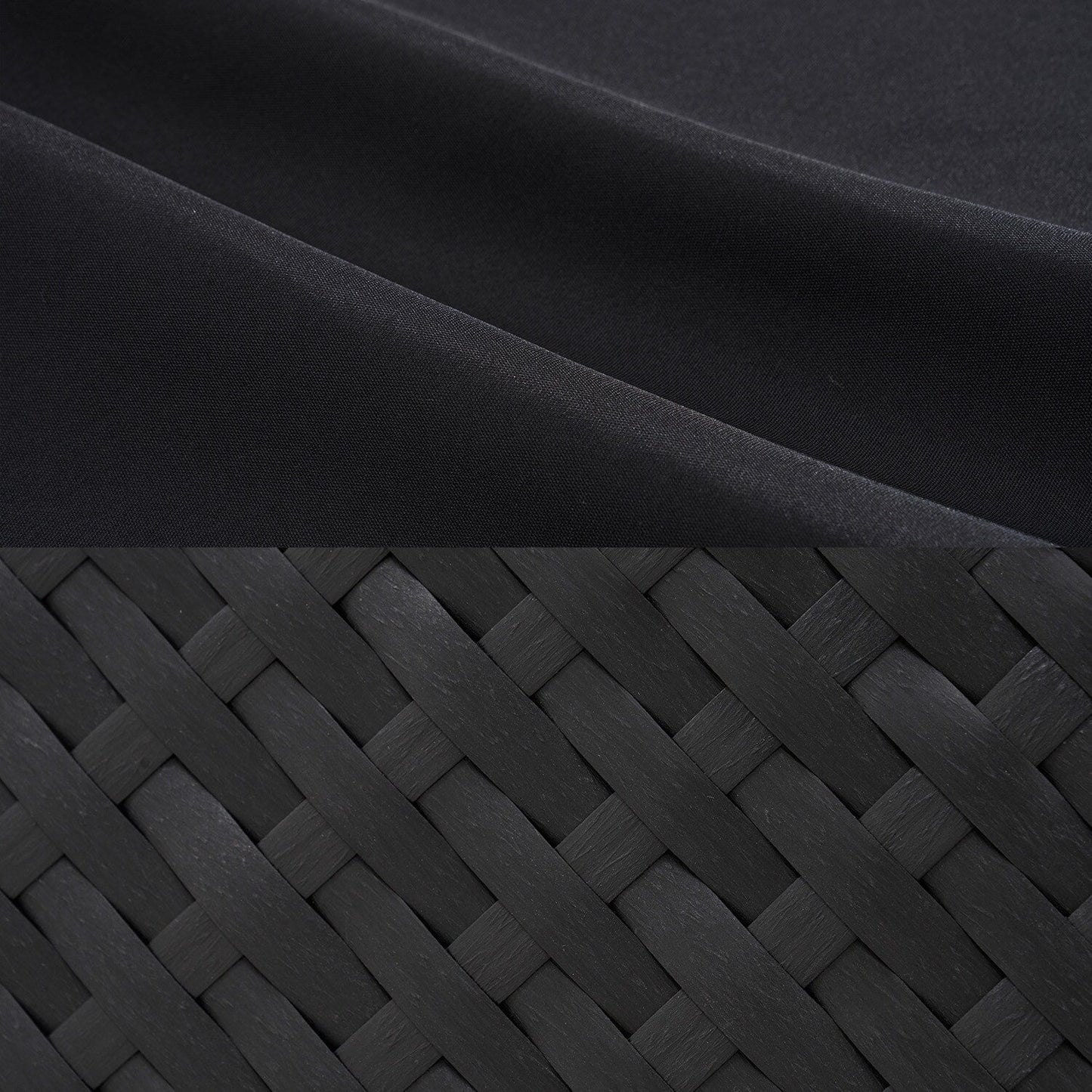 Set di divani componibili in vimini e rattan per patio