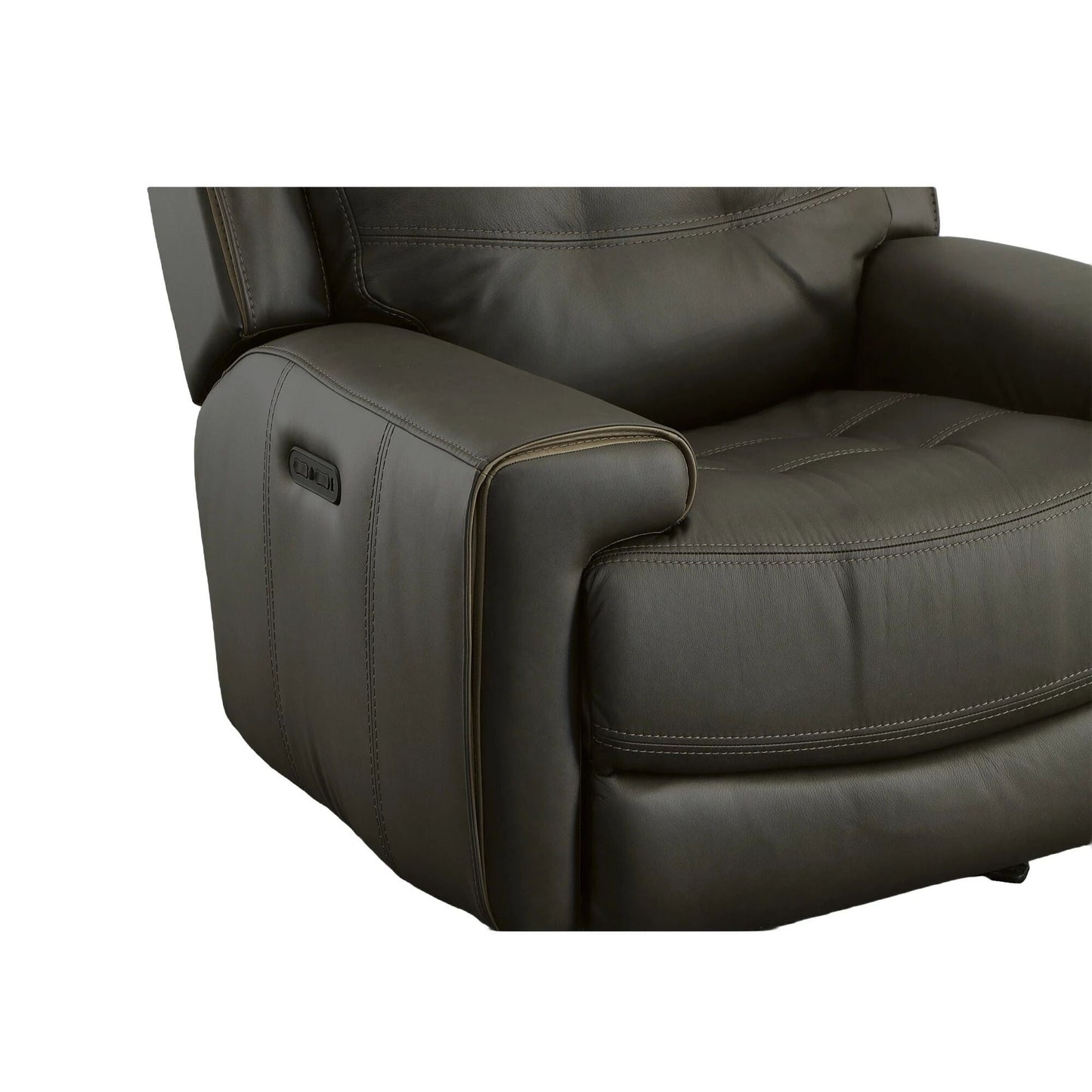Poltrona reclinabile elettrica Wicklow in pelle con poggiatesta elettrico di Flexsteel