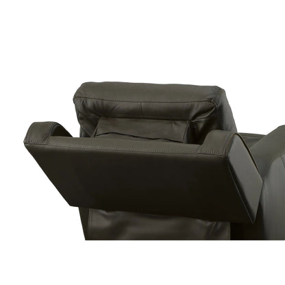 Poltrona reclinabile elettrica Wicklow in pelle con poggiatesta elettrico di Flexsteel