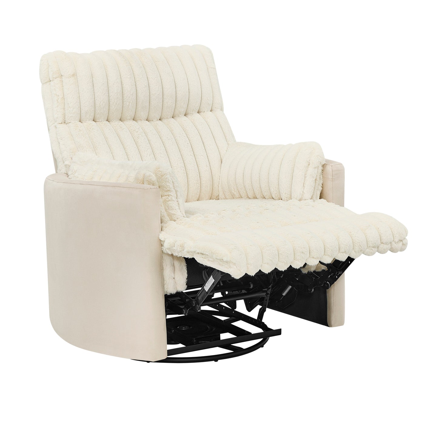 Poltrona reclinabile manuale con rivestimento in velluto a coste Wide Wale