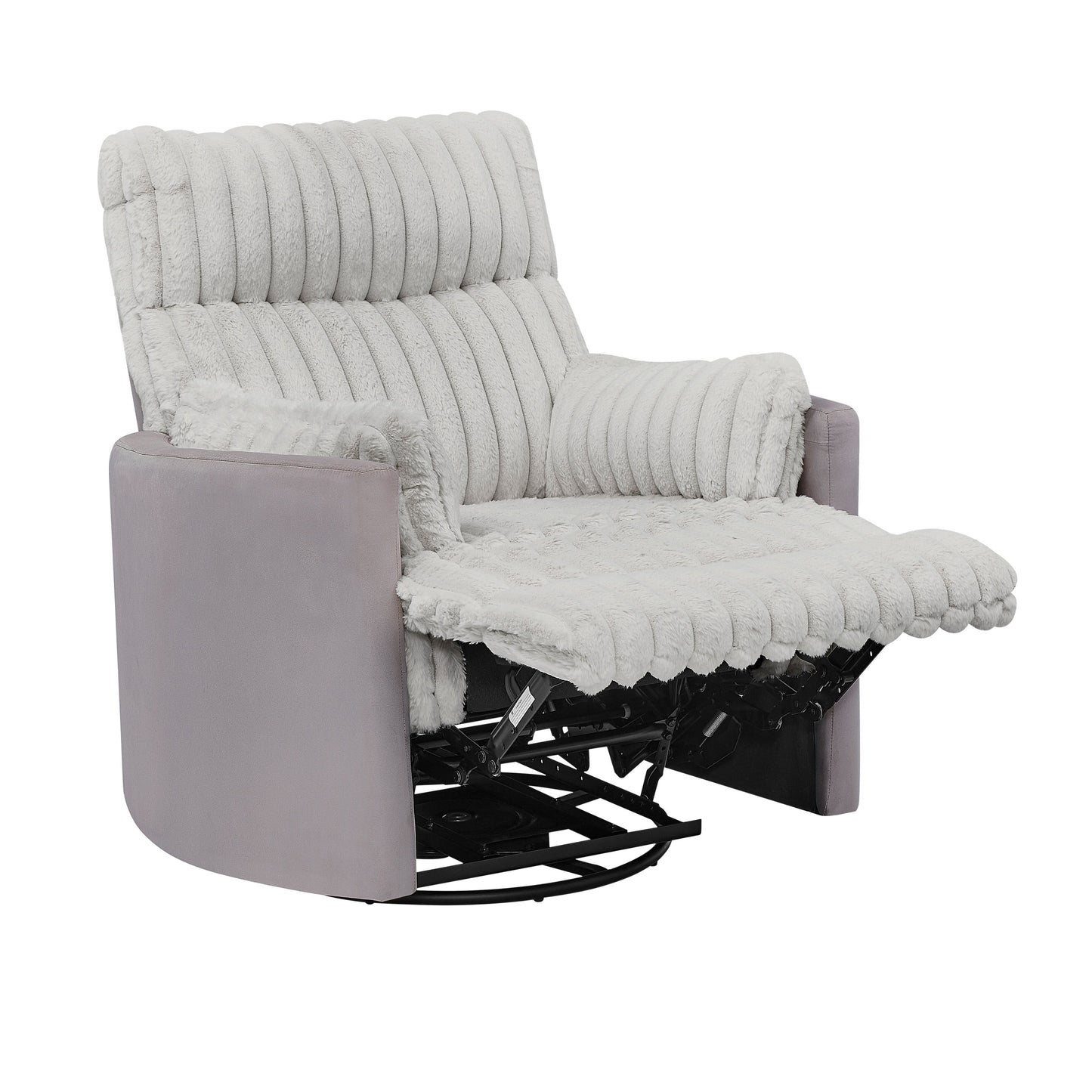 Poltrona reclinabile manuale con rivestimento in velluto a coste Wide Wale