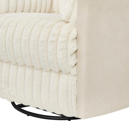 Poltrona reclinabile manuale con rivestimento in velluto a coste Wide Wale