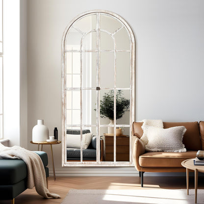 Specchio per finestra in legno ad arco 71'' L*31'' W