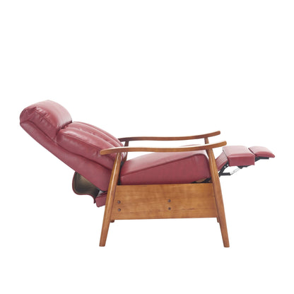 Poltrona chaise longue regolabile rosso vino 26.38