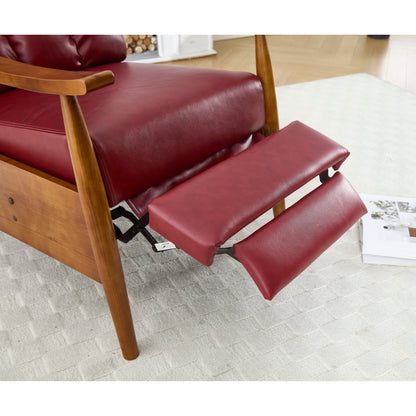 Poltrona chaise longue regolabile rosso vino 26.38