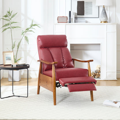 Poltrona chaise longue regolabile rosso vino 26.38