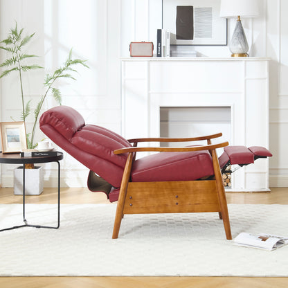 Poltrona chaise longue regolabile rosso vino 26.38