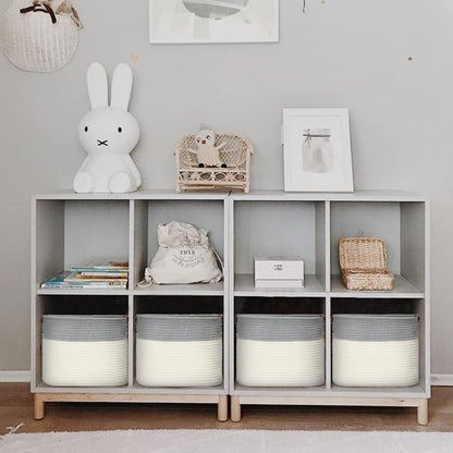 Cestini intrecciati per riporre oggetti, set da 3