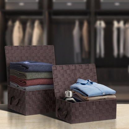 Set di cestini portaoggetti intrecciati - N/D