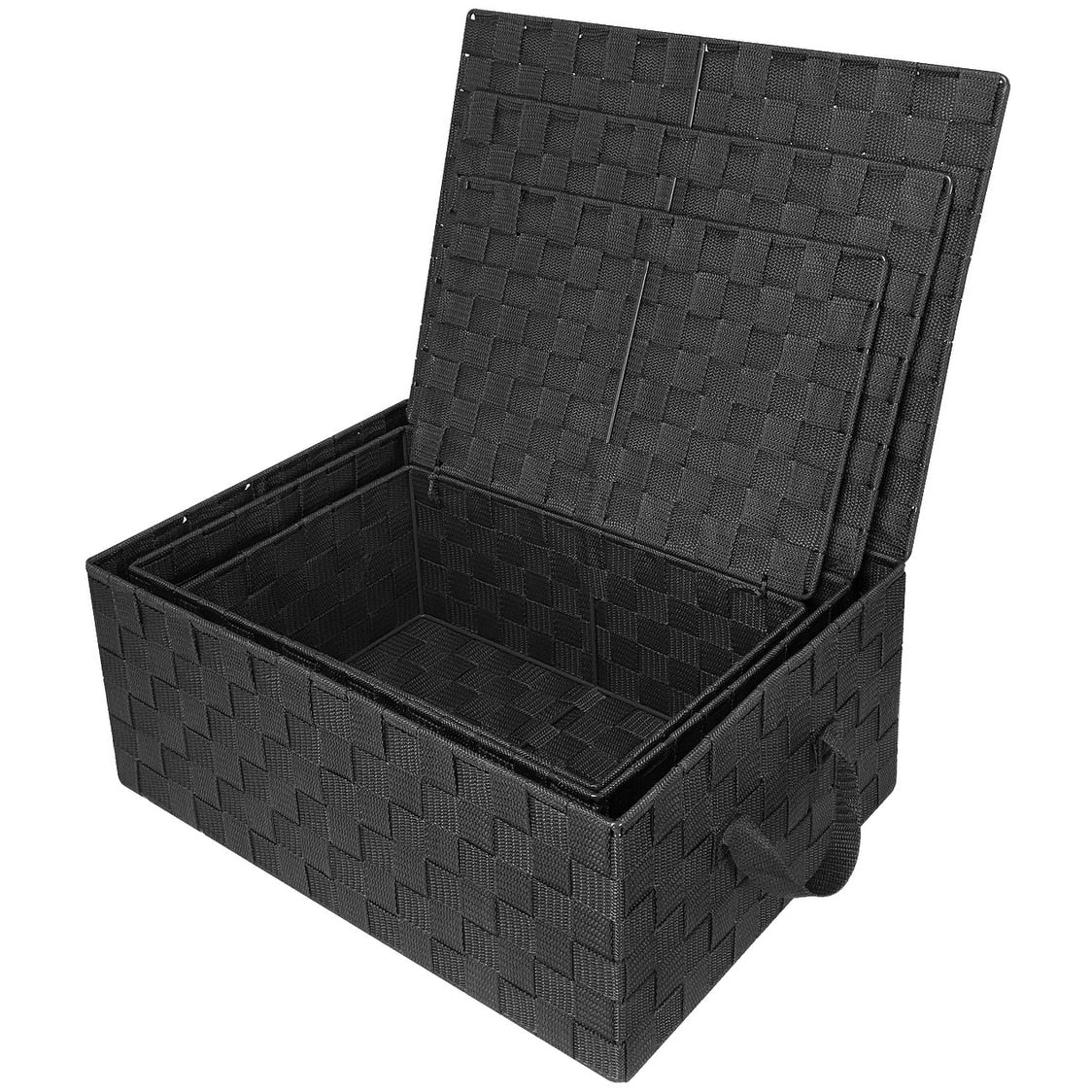 Set di cestini portaoggetti intrecciati - N/D