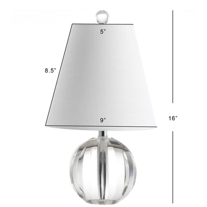 Lampada da tavolo a LED Goddard 16 Crystal Ball/Metal, di JONATHAN Y