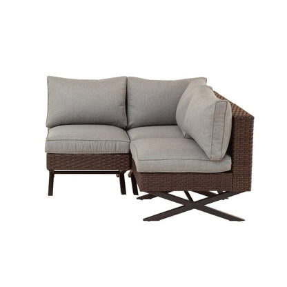 Divano da esterno Patio Festival X-Leg a 3 pezzi