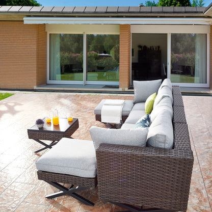 Patio Festival X-Leg Set da conversazione all'aperto da 7 pezzi