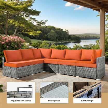 Set di mobili da giardino XIZZI da 10 pezzi con tavolo da fuoco