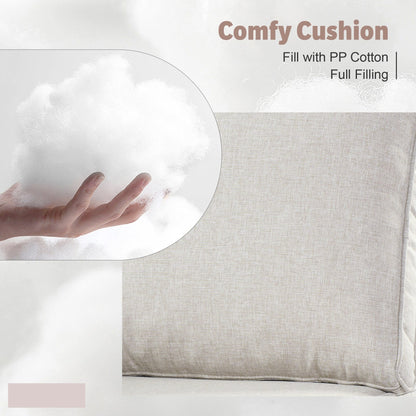 Set di mobili da esterno in vimini da 13 pezzi XIZZI con tavolo da fuoco