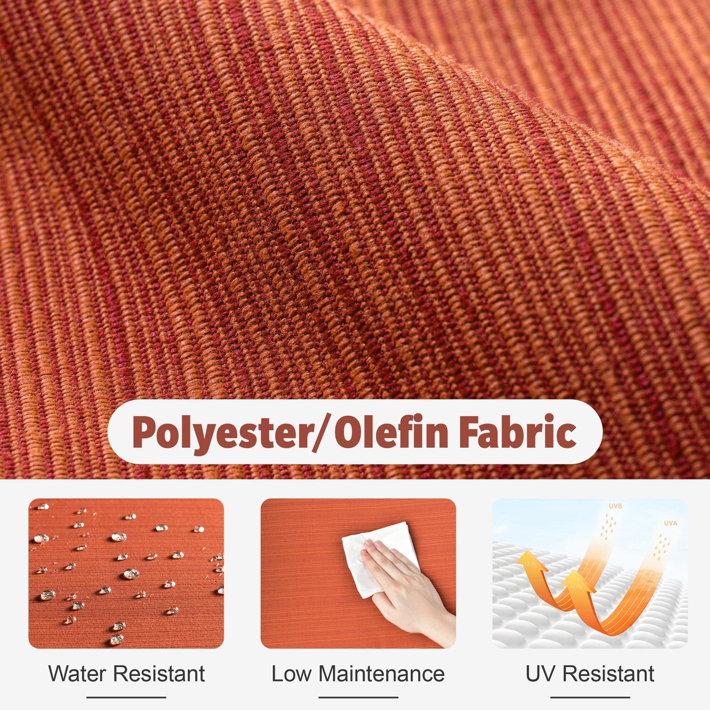 Set di mobili da esterno in vimini da 13 pezzi XIZZI con tavolo da fuoco