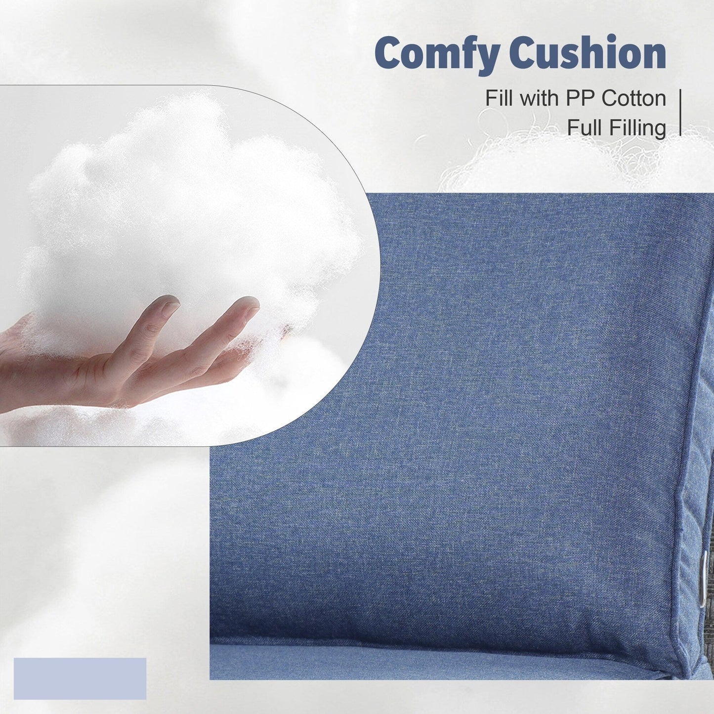 Set di mobili da esterno in vimini da 13 pezzi XIZZI con tavolo da fuoco