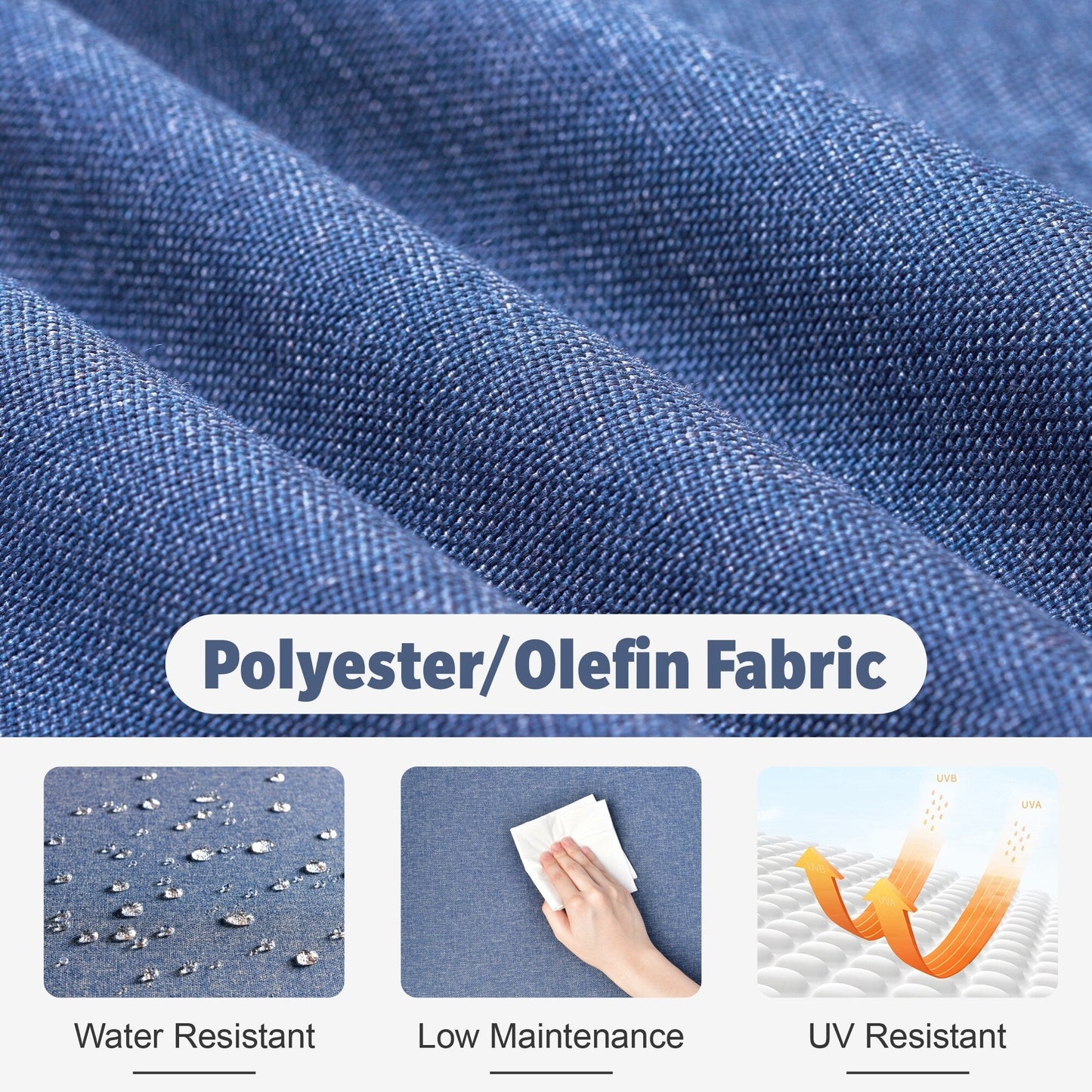 Set di mobili da esterno in vimini da 13 pezzi XIZZI con tavolo da fuoco