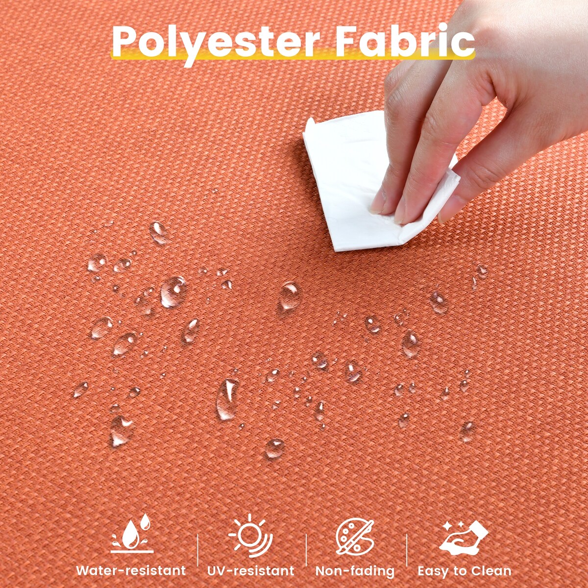 Set da conversazione in vimini da 6 pezzi per mobili da giardino XIZZI con sedia girevole