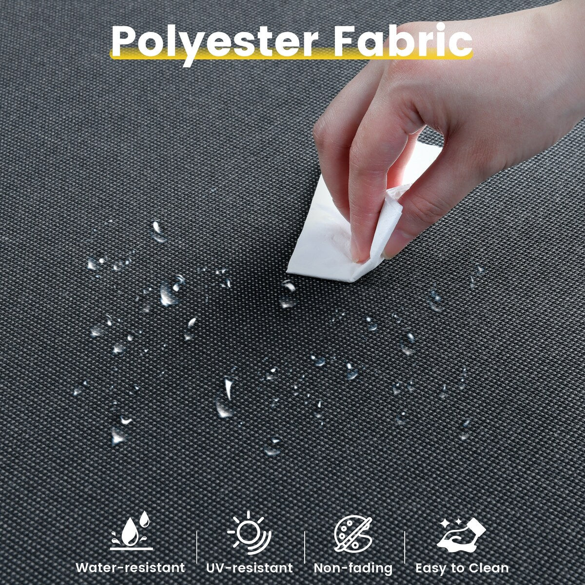 Set da conversazione in vimini da 6 pezzi per mobili da giardino XIZZI con sedia girevole