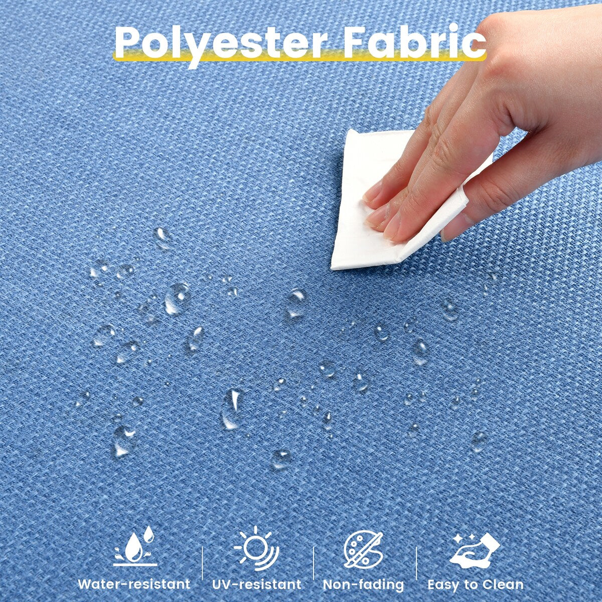 Set da conversazione in vimini da 6 pezzi per mobili da giardino XIZZI con sedia girevole