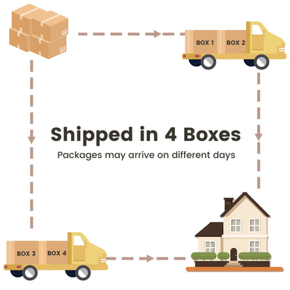 Set di mobili da giardino in vimini XIZZI da 8 pezzi con sedie girevoli