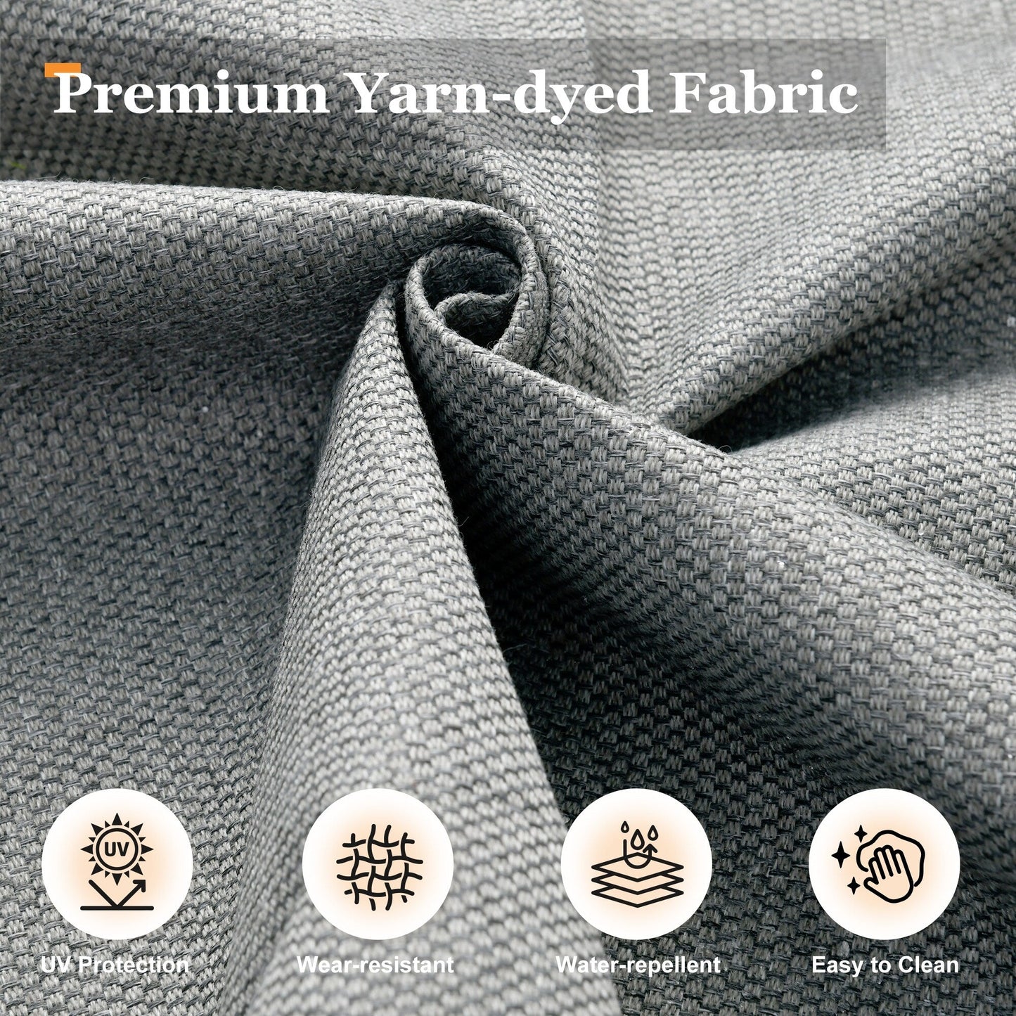 Set da conversazione in rattan per esterni con mobili da giardino XIZZI da 8 pezzi