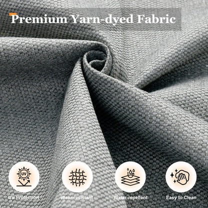 Set da conversazione in rattan per esterni con mobili da giardino XIZZI da 8 pezzi