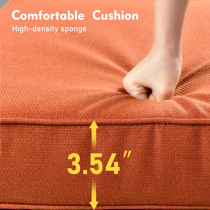 Set di mobili da giardino XIZZI da 8 pezzi, sedie girevoli per esterni in vimini