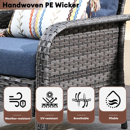 Set da conversazione per esterni XIZZI da 4 pezzi con tavolo