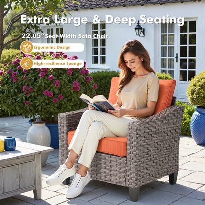 Set di mobili da esterno XIZZI con tavolo da fuoco