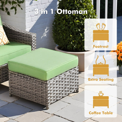 Set di mobili da esterno XIZZI con tavolo da fuoco