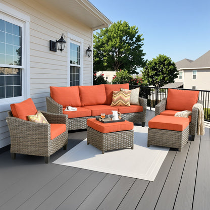 Set di mobili da esterno XIZZI con tavolo da fuoco