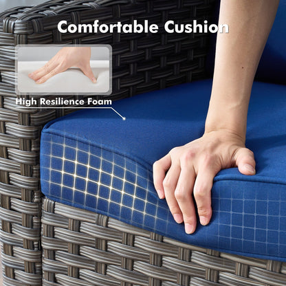 Set di mobili da esterno XIZZI con tavolo da fuoco