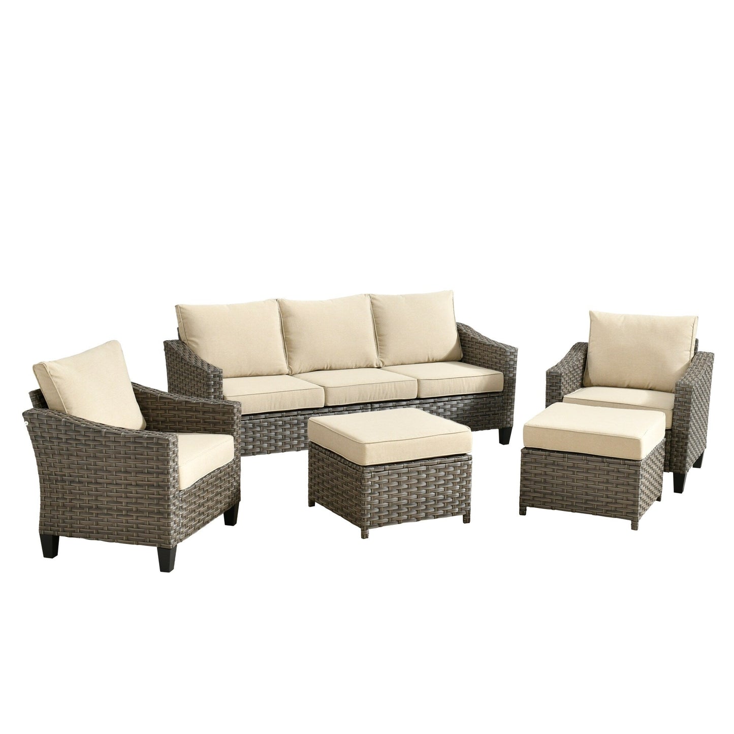 Set di mobili da esterno XIZZI con tavolo da fuoco