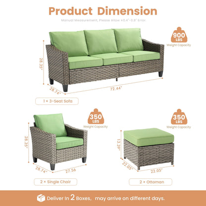 Set di mobili da esterno XIZZI con tavolo da fuoco