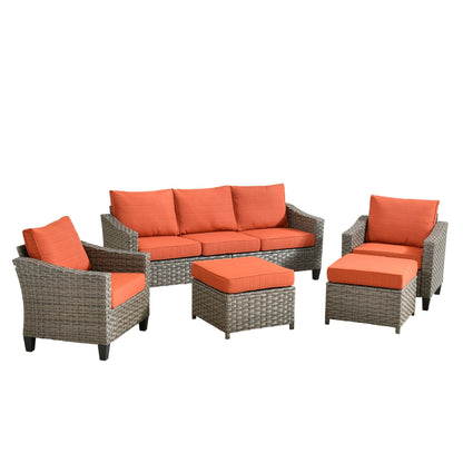 Set di mobili da esterno XIZZI con tavolo da fuoco