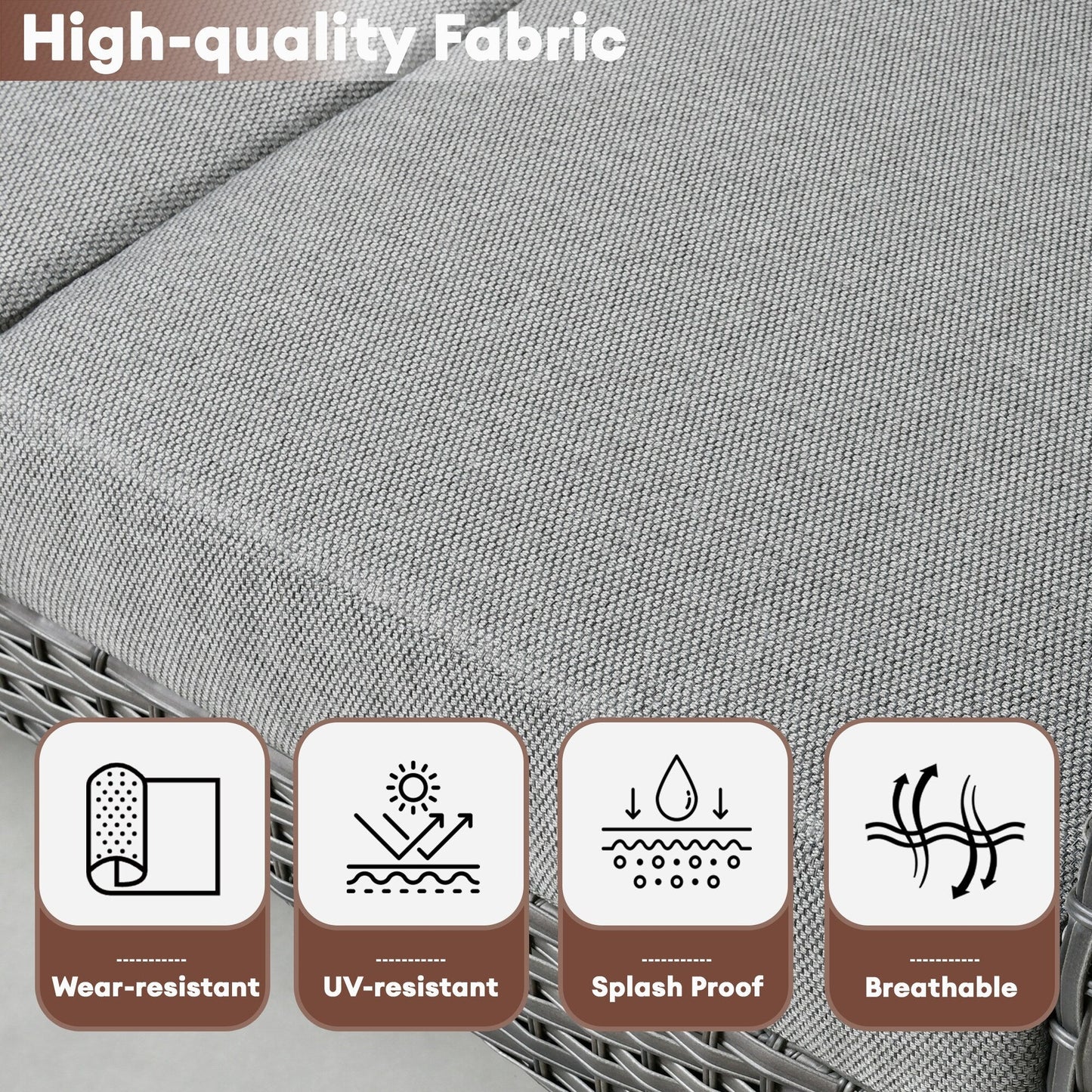 Set di sedie in vimini per esterni XIZZI (set da 2)