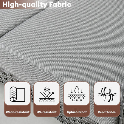 Set di sedie in vimini per esterni XIZZI (set da 2)